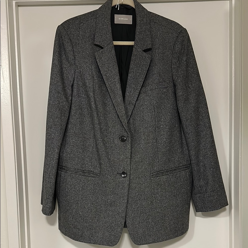 Everlane Gray Wool-Blend Blazer Professional Suit Jacket - EUC!